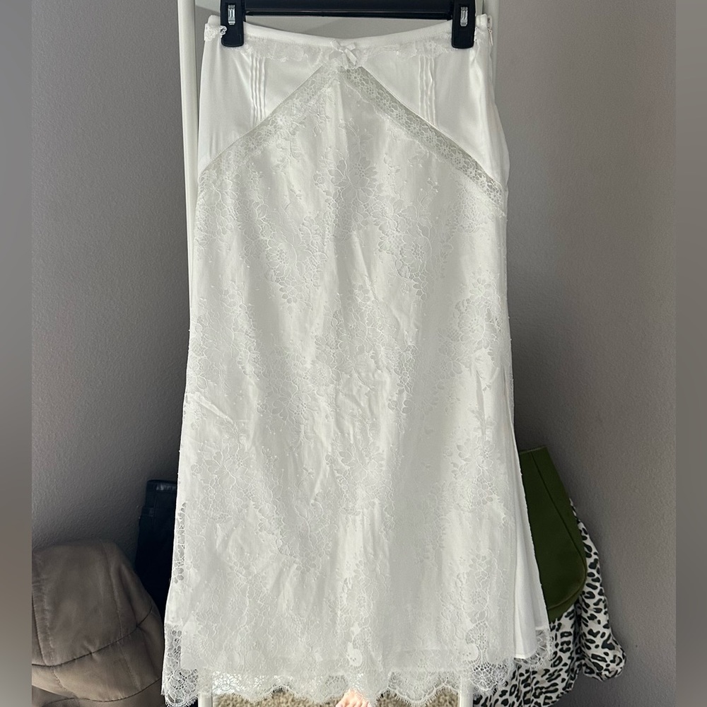 for love & lemons Allira lace midi skirt